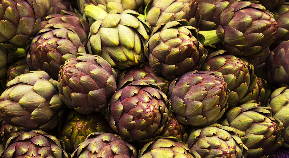 a bunch of lovely artichokes from pdxfarm